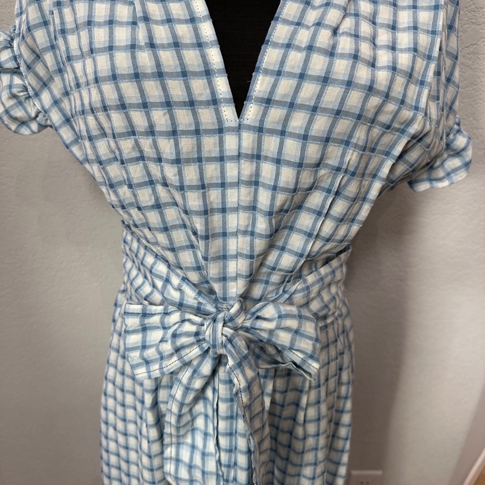 Max studio cute Blue and White Checkered Dress - Picture 2 of 5